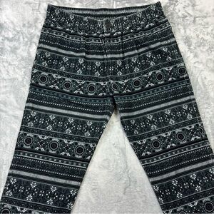 Kith Corduroy Bedford Pant Stadium Mens Size XL 36x29 Green Aztec Print KH6512